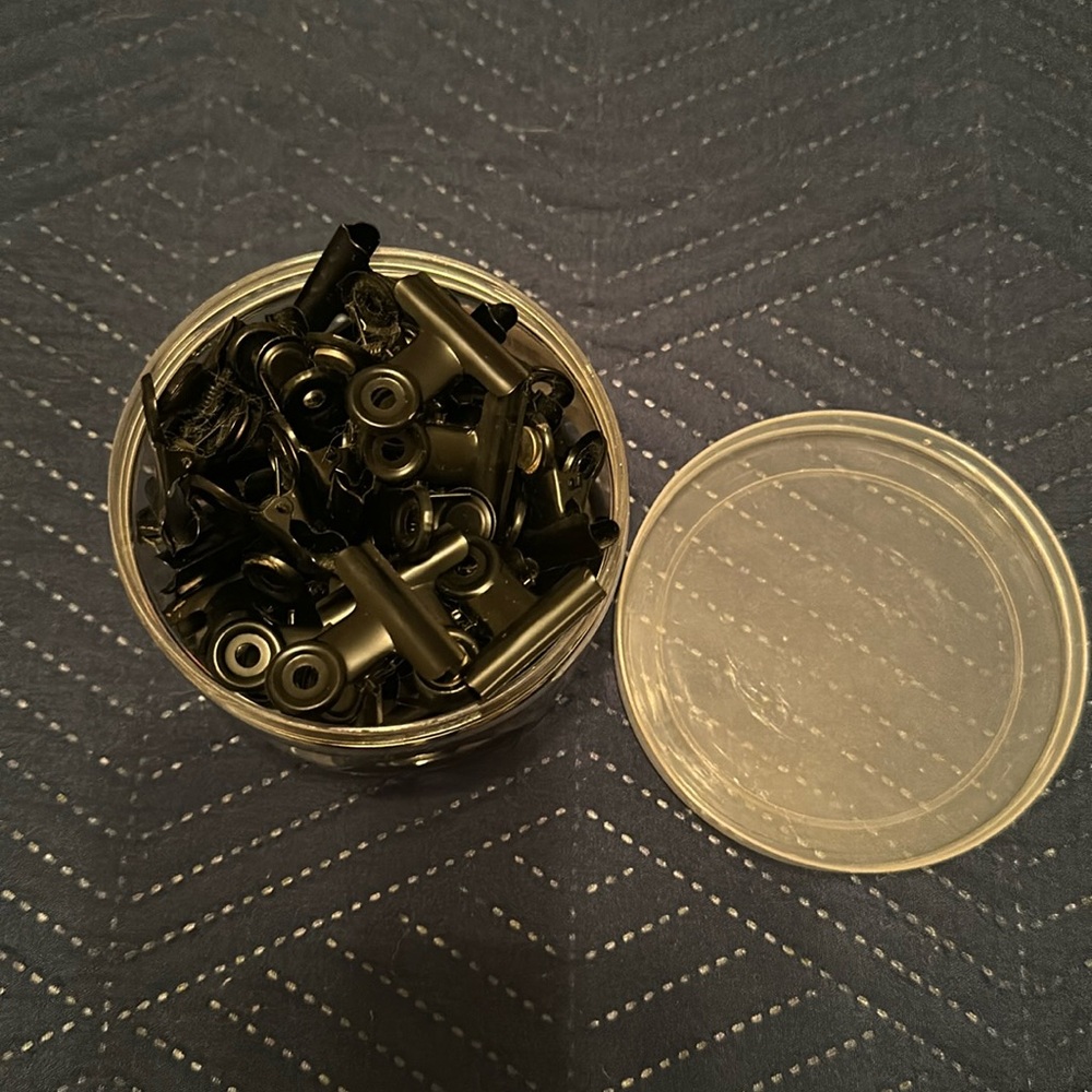 Black clip magnets